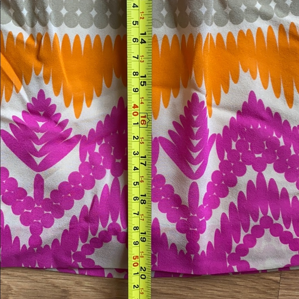 Trina Turk EUC Gypsum cut out silk orange/hot pink dress, size 6 - Picture 12 of 15